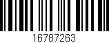 Código de barras (EAN, GTIN, SKU, ISBN): '16787263'
