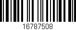 Código de barras (EAN, GTIN, SKU, ISBN): '16787508'