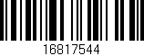 Código de barras (EAN, GTIN, SKU, ISBN): '16817544'