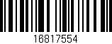 Código de barras (EAN, GTIN, SKU, ISBN): '16817554'