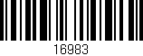 Código de barras (EAN, GTIN, SKU, ISBN): '16983'