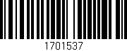 Código de barras (EAN, GTIN, SKU, ISBN): '1701537'