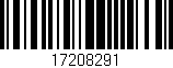 Código de barras (EAN, GTIN, SKU, ISBN): '17208291'