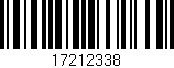Código de barras (EAN, GTIN, SKU, ISBN): '17212338'