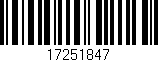 Código de barras (EAN, GTIN, SKU, ISBN): '17251847'