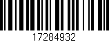 Código de barras (EAN, GTIN, SKU, ISBN): '17284932'