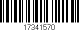 Código de barras (EAN, GTIN, SKU, ISBN): '17341570'