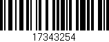 Código de barras (EAN, GTIN, SKU, ISBN): '17343254'