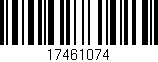 Código de barras (EAN, GTIN, SKU, ISBN): '17461074'