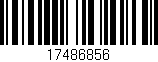 Código de barras (EAN, GTIN, SKU, ISBN): '17486856'