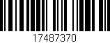 Código de barras (EAN, GTIN, SKU, ISBN): '17487370'