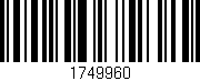 Código de barras (EAN, GTIN, SKU, ISBN): '1749960'