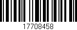 Código de barras (EAN, GTIN, SKU, ISBN): '17708458'