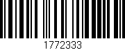 Código de barras (EAN, GTIN, SKU, ISBN): '1772333'