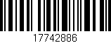 Código de barras (EAN, GTIN, SKU, ISBN): '17742886'