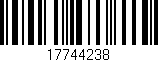 Código de barras (EAN, GTIN, SKU, ISBN): '17744238'