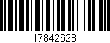 Código de barras (EAN, GTIN, SKU, ISBN): '17842628'