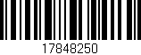 Código de barras (EAN, GTIN, SKU, ISBN): '17848250'