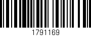 Código de barras (EAN, GTIN, SKU, ISBN): '1791169'