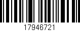 Código de barras (EAN, GTIN, SKU, ISBN): '17946721'