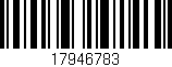 Código de barras (EAN, GTIN, SKU, ISBN): '17946783'