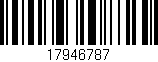 Código de barras (EAN, GTIN, SKU, ISBN): '17946787'