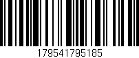 Código de barras (EAN, GTIN, SKU, ISBN): '179541795185'
