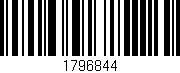 Código de barras (EAN, GTIN, SKU, ISBN): '1796844'
