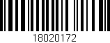 Código de barras (EAN, GTIN, SKU, ISBN): '18020172'