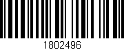 Código de barras (EAN, GTIN, SKU, ISBN): '1802496'