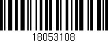 Código de barras (EAN, GTIN, SKU, ISBN): '18053108'