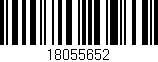 Código de barras (EAN, GTIN, SKU, ISBN): '18055652'