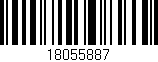 Código de barras (EAN, GTIN, SKU, ISBN): '18055887'