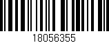 Código de barras (EAN, GTIN, SKU, ISBN): '18056355'