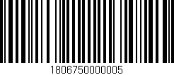 Código de barras (EAN, GTIN, SKU, ISBN): '1806750000005'