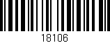 Código de barras (EAN, GTIN, SKU, ISBN): '18106'