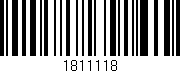 Código de barras (EAN, GTIN, SKU, ISBN): '1811118'