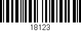 Código de barras (EAN, GTIN, SKU, ISBN): '18123'