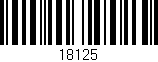 Código de barras (EAN, GTIN, SKU, ISBN): '18125'