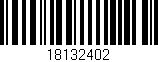 Código de barras (EAN, GTIN, SKU, ISBN): '18132402'