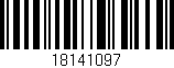 Código de barras (EAN, GTIN, SKU, ISBN): '18141097'