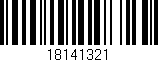 Código de barras (EAN, GTIN, SKU, ISBN): '18141321'