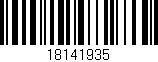 Código de barras (EAN, GTIN, SKU, ISBN): '18141935'