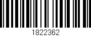 Código de barras (EAN, GTIN, SKU, ISBN): '1822362'