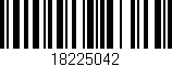 Código de barras (EAN, GTIN, SKU, ISBN): '18225042'
