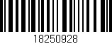 Código de barras (EAN, GTIN, SKU, ISBN): '18250928'