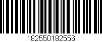 Código de barras (EAN, GTIN, SKU, ISBN): '182550182556'