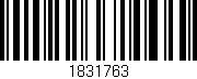 Código de barras (EAN, GTIN, SKU, ISBN): '1831763'