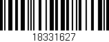 Código de barras (EAN, GTIN, SKU, ISBN): '18331627'