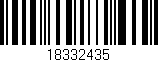 Código de barras (EAN, GTIN, SKU, ISBN): '18332435'